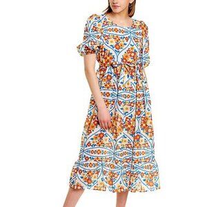 Beulah NWT Elegant Floral Midi Dress